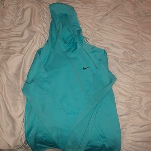 teal nike pullover sweater good condition!